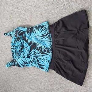 Jamaica Bay Tankini and Swim Skirt Set Size 8